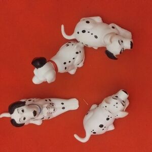 Dalmatian Dog Figurine Set